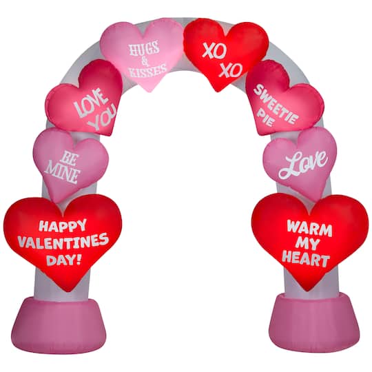 Airblown&#xAE; 9.5ft. Inflatable LED Archway Heart